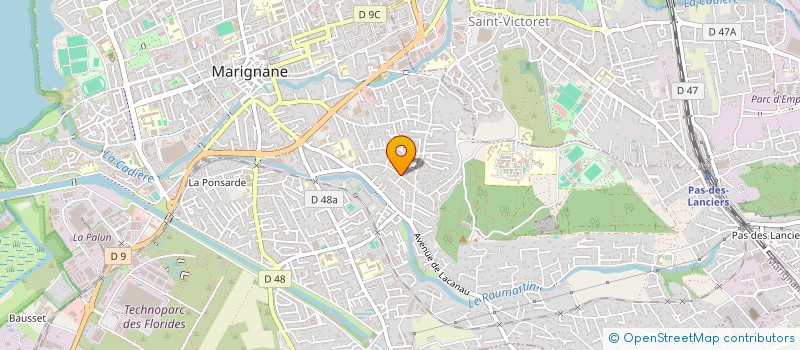 localisation de l'entreprise CL ELEC 13  SEPTEMES-LES-VALLONS
