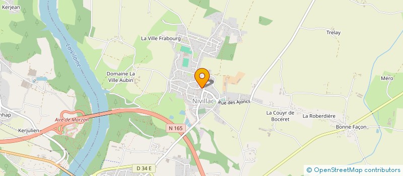 localisation de l'entreprise CL EPICERIE  NIVILLAC