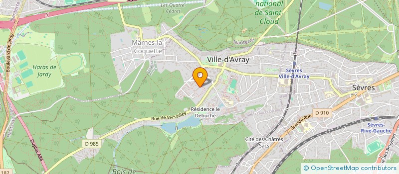 localisation de l'entreprise CL FINANCES à VILLE-D'AVRAY