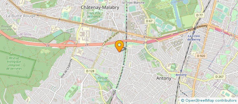 localisation de l'entreprise CL GESTION à ANTONY