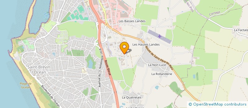 localisation de l'entreprise CL HABITAT à SAINT-BREVIN-LES-PINS
