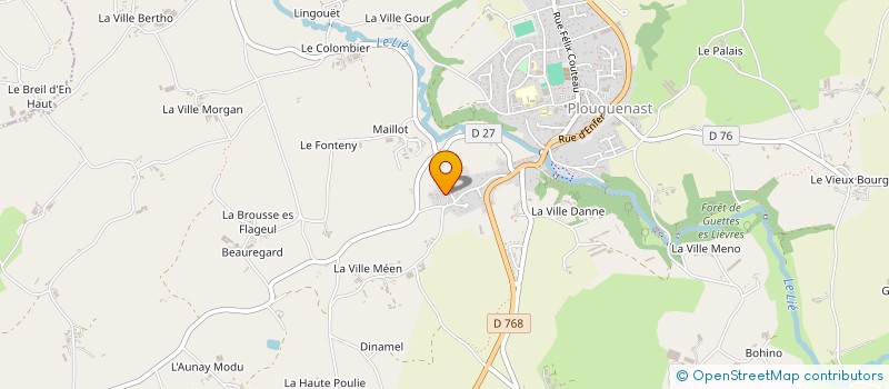 localisation de l'entreprise CL IMMO  PLOUGUENAST-LANGAST