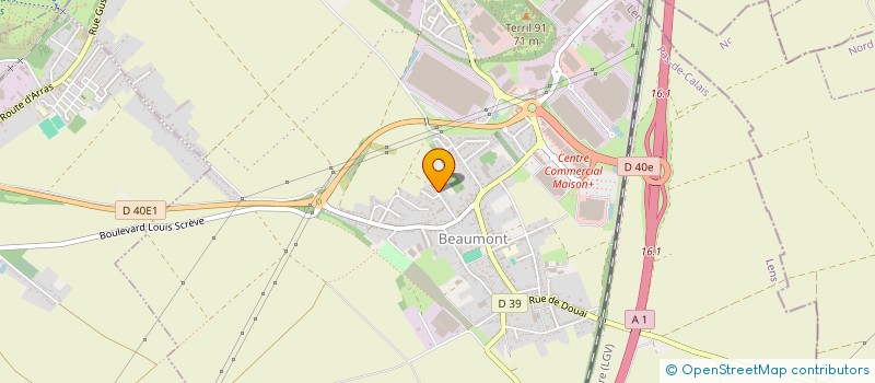 localisation de l'entreprise CL IMMO à HENIN-BEAUMONT