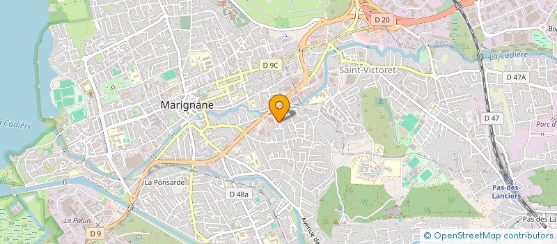 localisation de l'entreprise CL IMMO  MARIGNANE