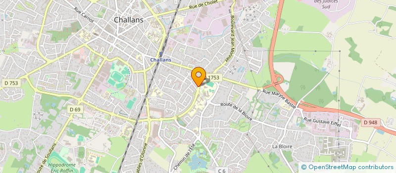 localisation de l'entreprise CL IMMO à CHALLANS