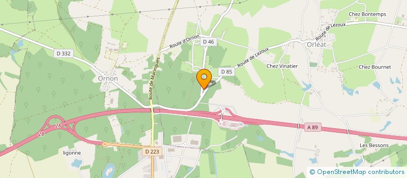 localisation de l'entreprise CL IMMO  ORLEAT