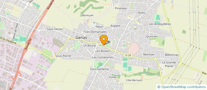 localisation de l'entreprise CL IMMOBILIER à GENAS
