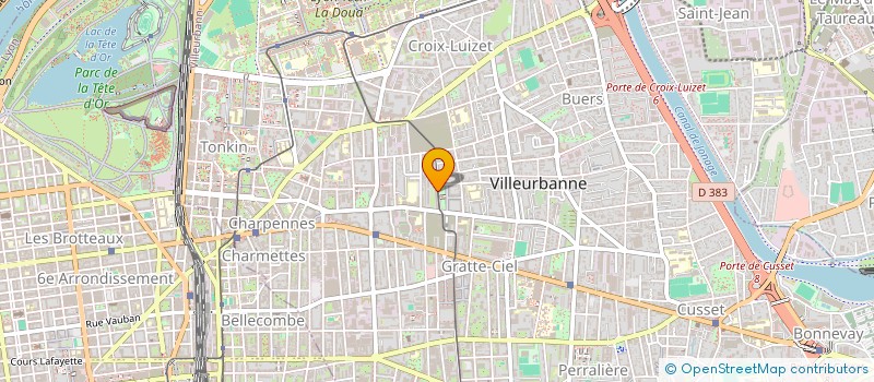 localisation de l'entreprise CL IMMOBILIER  VILLEURBANNE