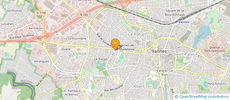 localisation de l'entreprise CL INVEST à VANNES