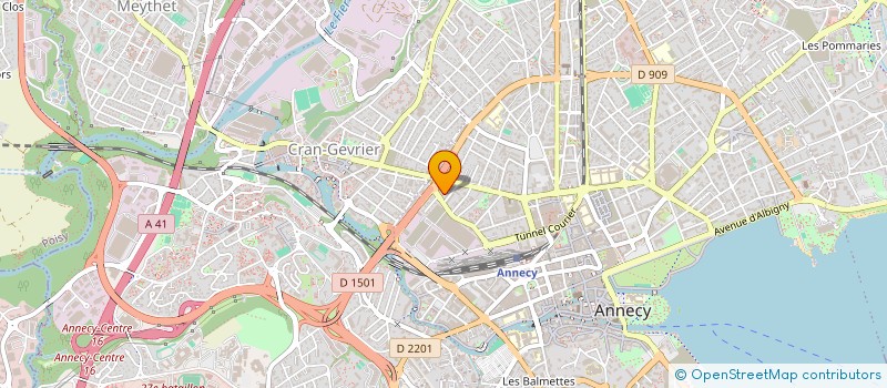 localisation de l'entreprise CL INVEST à ANNECY