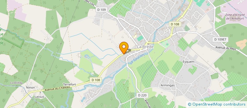 localisation de l'entreprise CL INVESTISSEMENT  LA BREDE