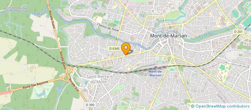 localisation de l'entreprise CL KINESITHERAPIE à MONT-DE-MARSAN