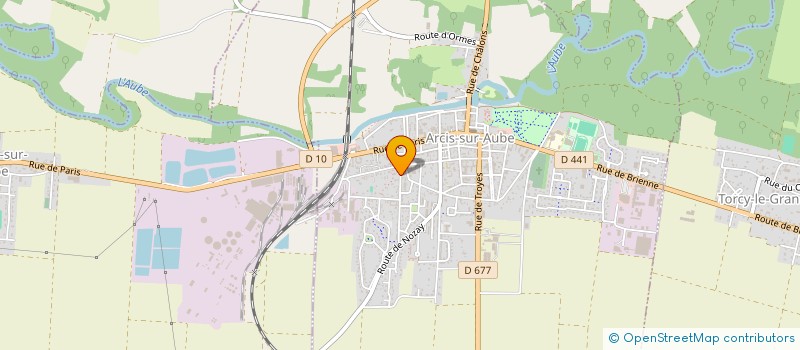 localisation de l'entreprise CL LAVAGE à ARCIS-SUR-AUBE