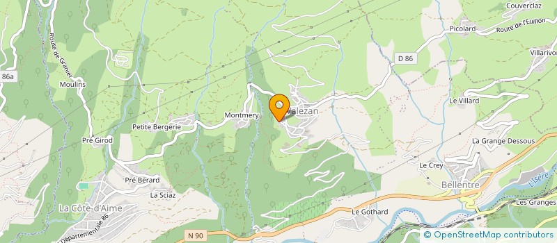 localisation de l'entreprise CL MACONNERIE  LA PLAGNE TARENTAISE