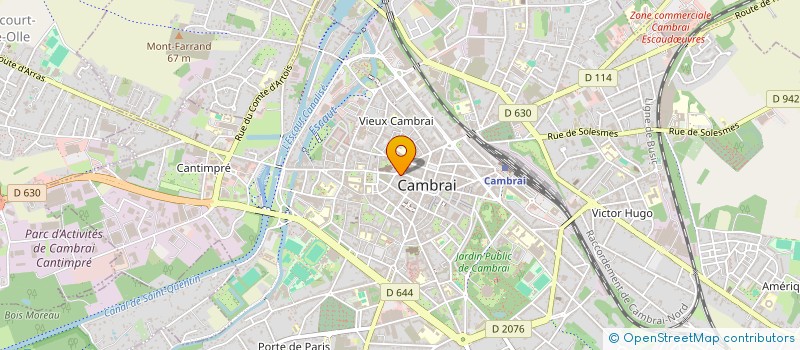 localisation de l'entreprise CL MODE à CAMBRAI