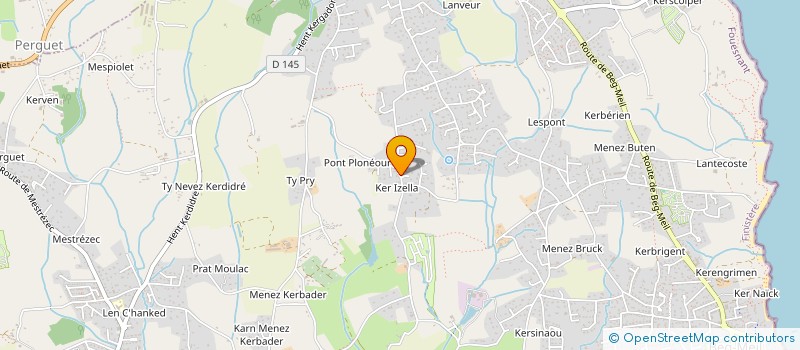 localisation de l'entreprise CL PAYSAGE à FOUESNANT