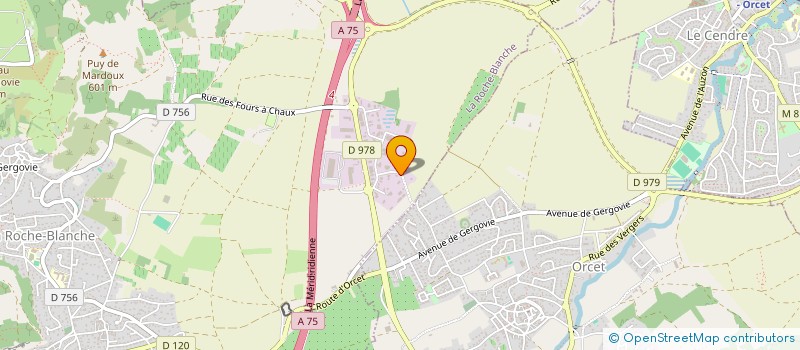 localisation de l'entreprise CL PRO BATIMENT  LA ROCHE-BLANCHE