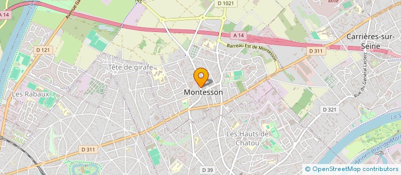 localisation de l'entreprise CL SOLUTIONS TRAVAUX à MONTESSON