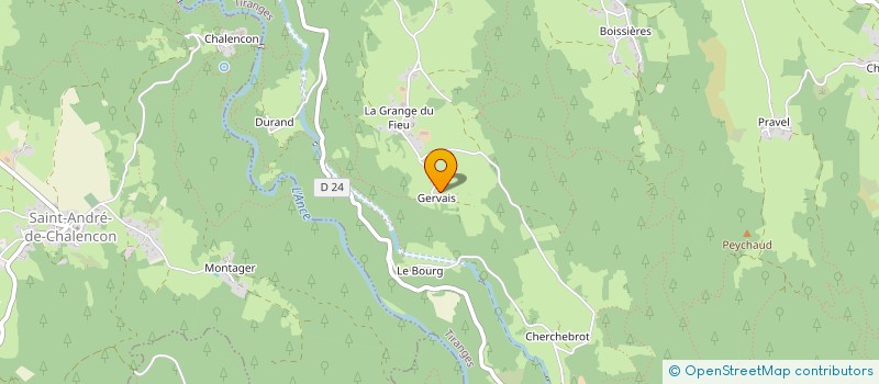 localisation de l'entreprise CL ZINGUERIE  TIRANGES