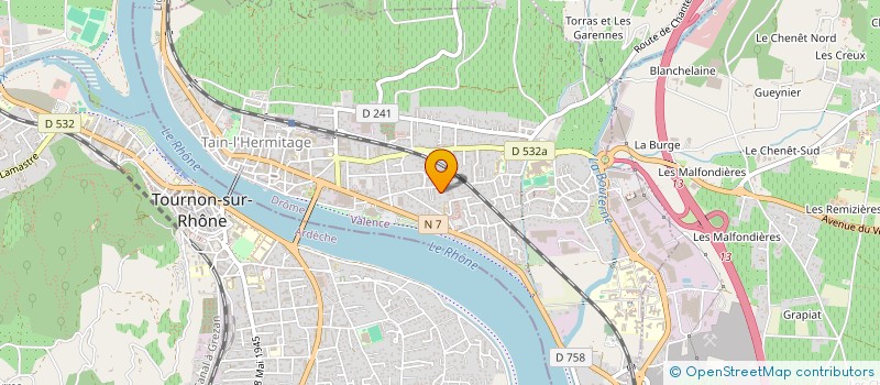 localisation de l'entreprise CL10  TAIN-L'HERMITAGE