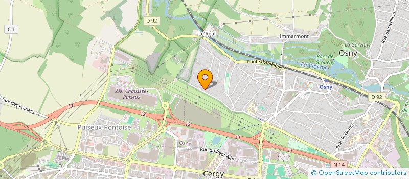 localisation de l'entreprise CL2IT à OSNY