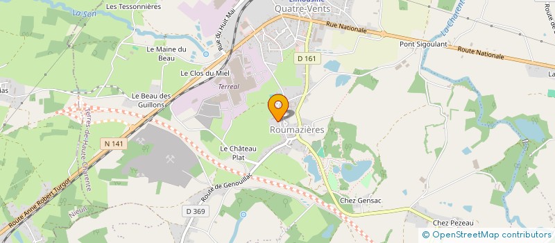 localisation de l'entreprise CL2M à TERRES-DE-HAUTE-CHARENTE