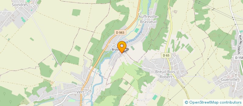 localisation de l'entreprise CL2V  AUFFREVILLE-BRASSEUIL