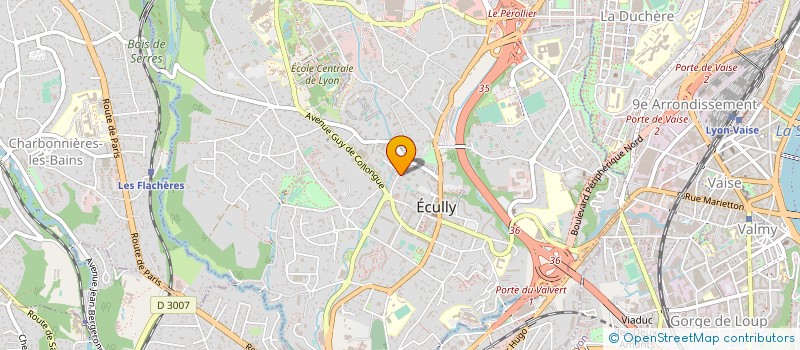 localisation de l'entreprise CL3A  ECULLY