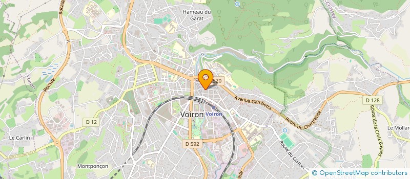 localisation de l'entreprise CLA  VOIRON