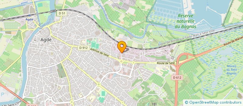 localisation de l'entreprise CLA à AGDE