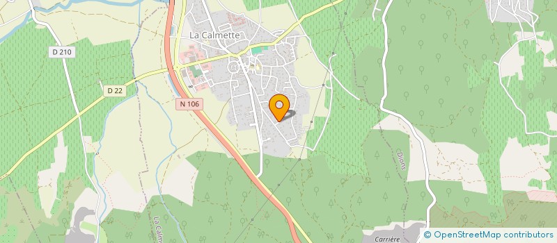 localisation de l'entreprise CLA  LA CALMETTE