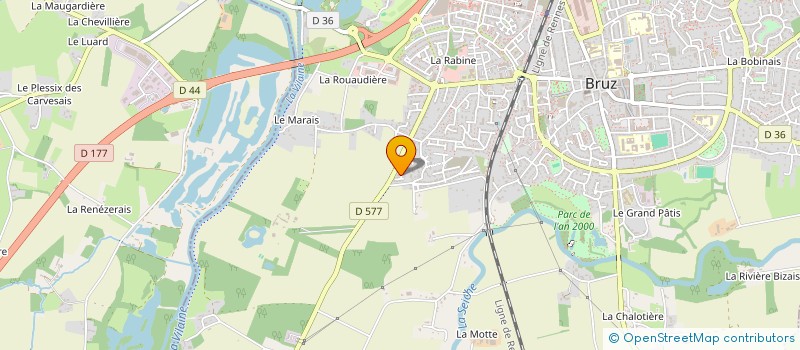 localisation de l'entreprise CLA COURTAGE  BRUZ