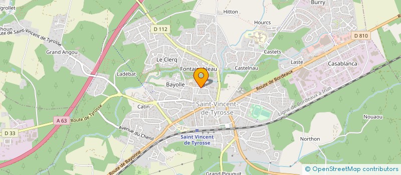 localisation de l'entreprise CLA DE LUE  SAINT-VINCENT-DE-TYROSSE