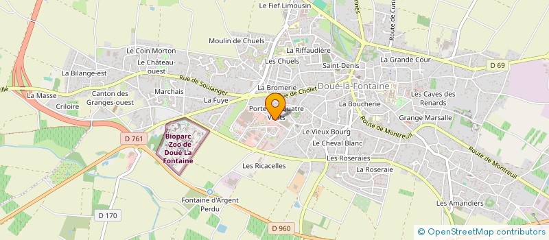 localisation de l'entreprise CLAAB  DOUE-EN-ANJOU