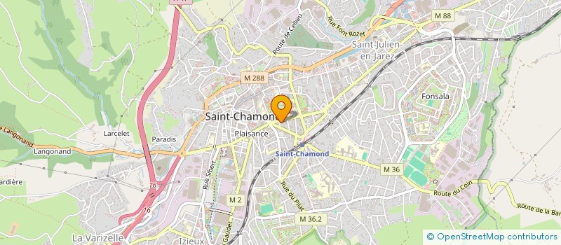 localisation de l'entreprise CLAAS 42 à SAINT-CHAMOND