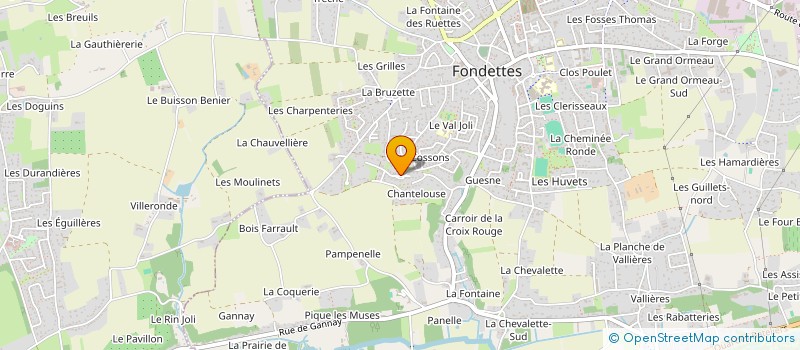 localisation de l'entreprise CLAASSEN à FONDETTES