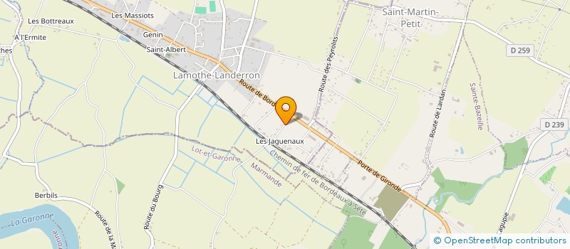 localisation de l'entreprise CLAB IMMO  LAMOTHE-LANDERRON