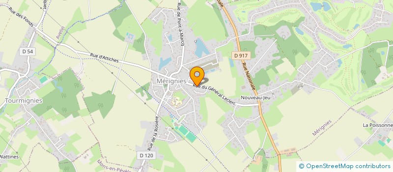 localisation de l'entreprise CLABANEL à MERIGNIES