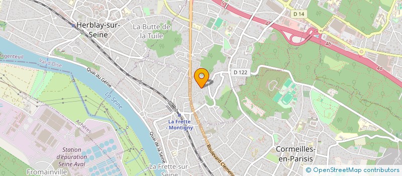 localisation de l'entreprise CLABAU à MONTIGNY-LES-CORMEILLES