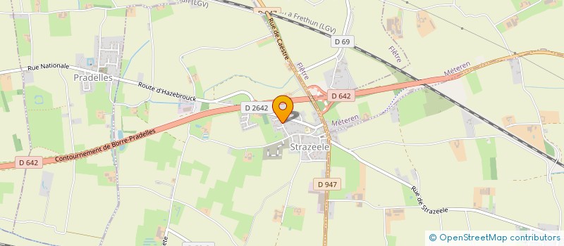 localisation de l'entreprise CLABAUX PATRICK  STRAZEELE