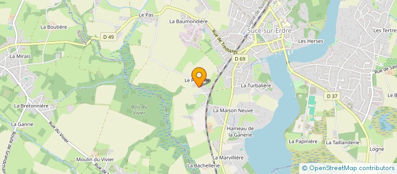 localisation de l'entreprise CLAC  SUCE-SUR-ERDRE