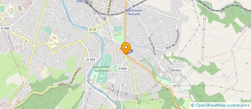 localisation de l'entreprise CLAC à MONTLUCON