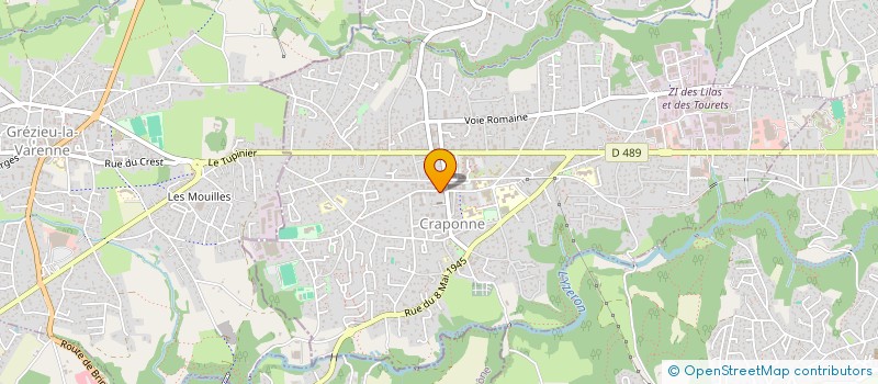 localisation de l'entreprise CLAC CRAPONNE  CRAPONNE