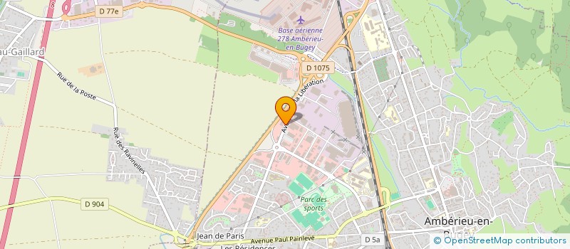 localisation de l'entreprise CLAC IMMO  AMBERIEU-EN-BUGEY