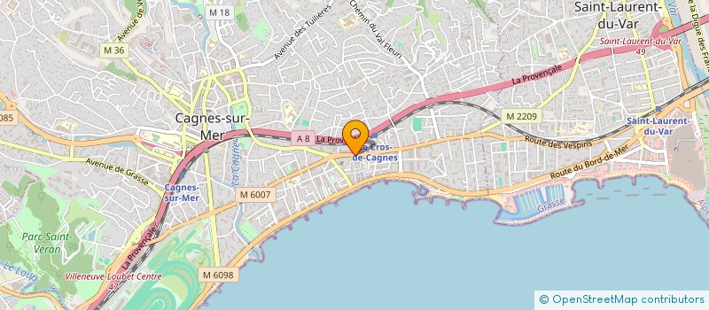 localisation de l'entreprise CLAC PIZZA à CAGNES-SUR-MER