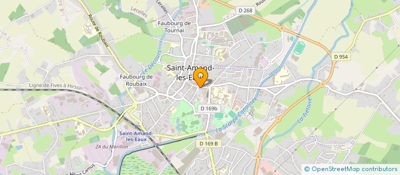 localisation de l'entreprise CLACA  SAINT-AMAND-LES-EAUX