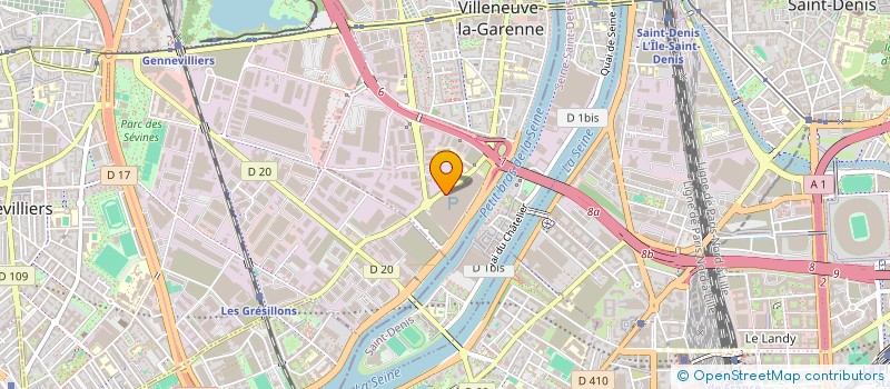 localisation de l'entreprise CLACATOES  VILLENEUVE-LA-GARENNE