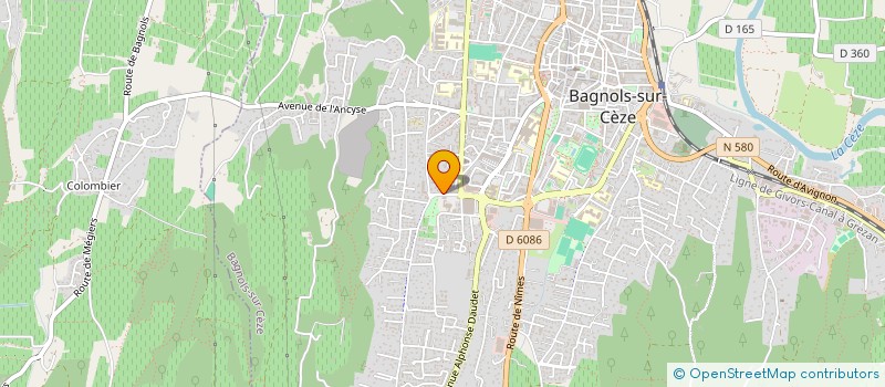 localisation de l'entreprise CLACHALOU  BAGNOLS-SUR-CEZE