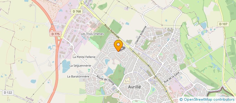 localisation de l'entreprise CLAD (CULTURE ET LOISIRS AUX DOMAINES)  AVRILLE