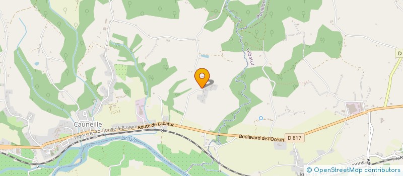 localisation de l'entreprise CLADAM  CAUNEILLE